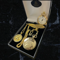 Freemason Pocket Watch and Necklace Gift Set Freemason Pocket Watch and Necklace Gift Set